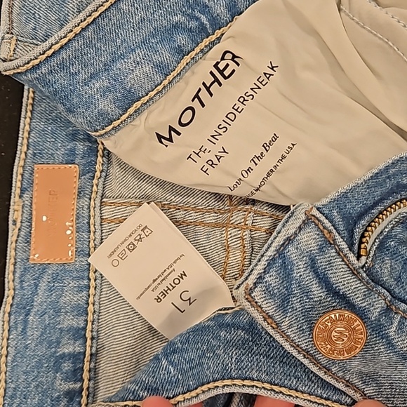 💕MOTHER💕 The Insider Sneak Fray Jeans ~ Love On The Beat 31 NWOT - Picture 16 of 16